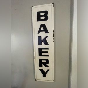 Metal Bakery sign like the ones made popular by Joanna Gaines